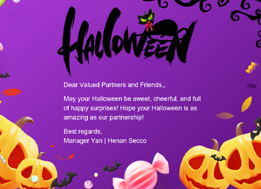 Henan Secco CEO Halloween Wiadomość z pozdrowieniem